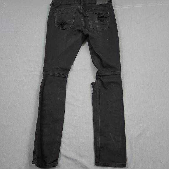 PacSun Mens Black Comfort Stretch Stacked Skinny Jeans Moto Ripped Sz 30x30 - Picture 14 of 16